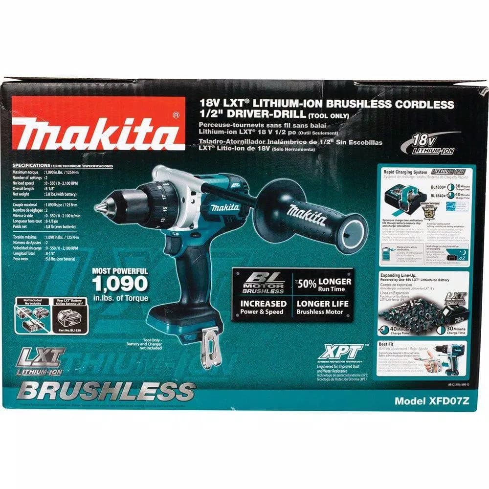Makita 18V LXT Brushless 1/2 in. Cordless Driver/Drill (Tool-Only)