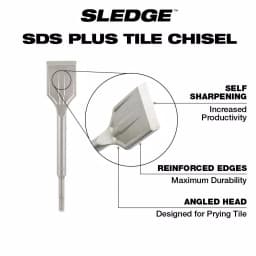 Milwaukee 1-7/8 in. SDS-Plus SLEDGE Steel Tile Chisel thumbnail 3