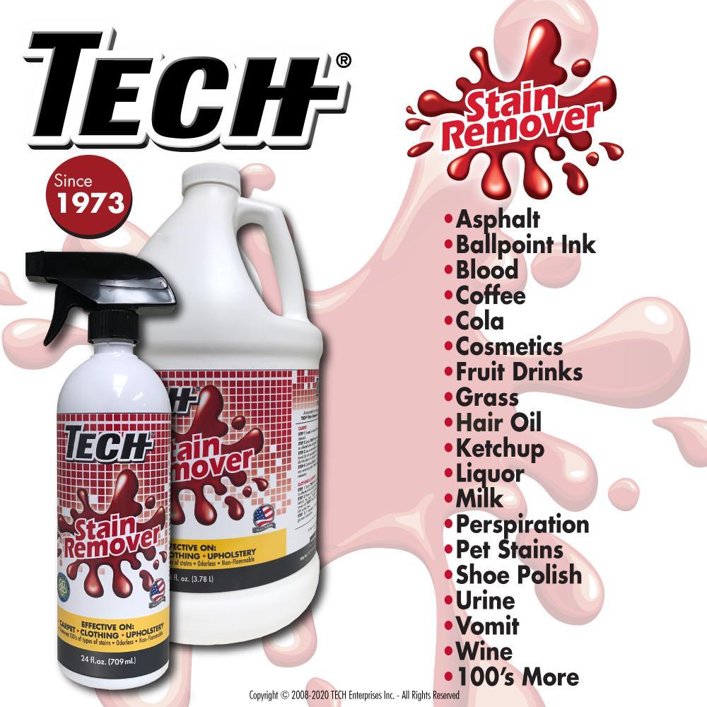 TECH Stain Remover, 128 oz. Liquid Fabric & Carpet Cleaner