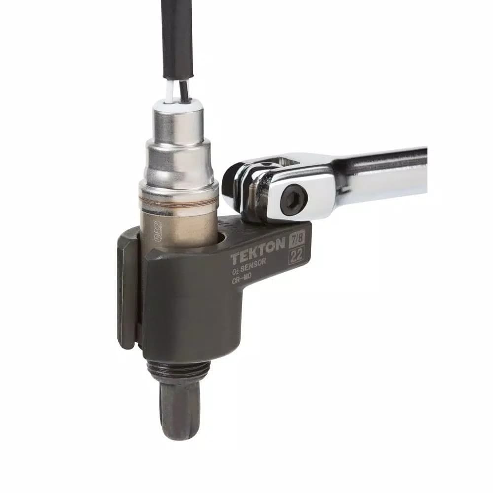 TEKTON 7/8 in. (22 mm) Offset Oxygen Sensor Socket, 3/8 in. Drive