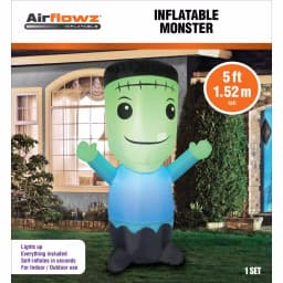 Unbranded 5-ft. Inflatable Monster Halloween Outdoor Decor thumbnail 2