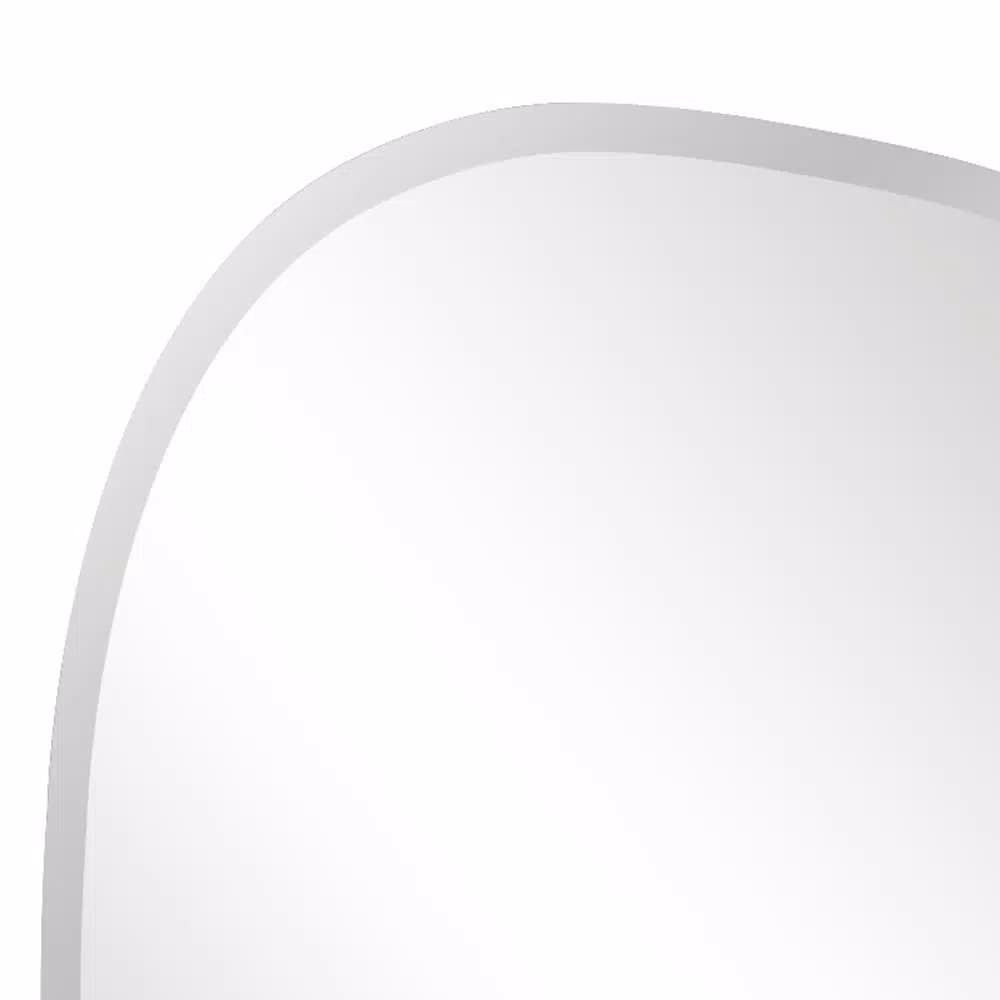 Unbranded Medium Oval Beveled Glass Frameless Accent Mirror, 18 in. x 24 in.