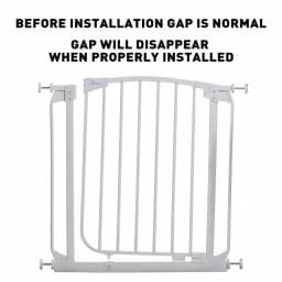 Dreambaby Chelsea Auto-Close Security Gate with Extensions, White, 29.5 in. H thumbnail 2