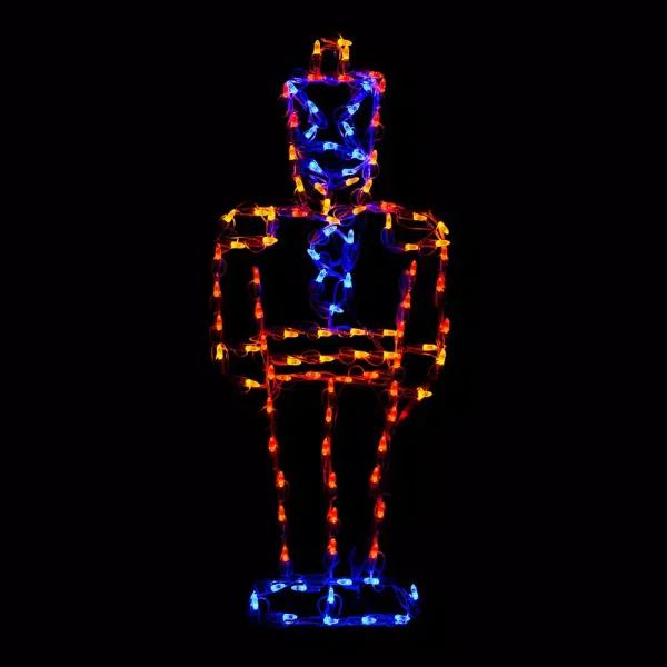 HOLIDYNAMICS HOLIDAY LIGHTING SOLUTIONS Holidynamics 36 in. Nutcracker Small Toy Soldier LED Christmas Sculpture