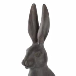 3R Studios 21 in. Grey Bunny Ceramic Message Board Statue - Farmhouse Decorative Sculpture thumbnail 2
