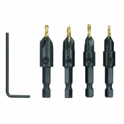 RYOBI SpeedLoad+ 5-Piece Power Groove Countersink Set with Titanium-Coated Bits thumbnail 1