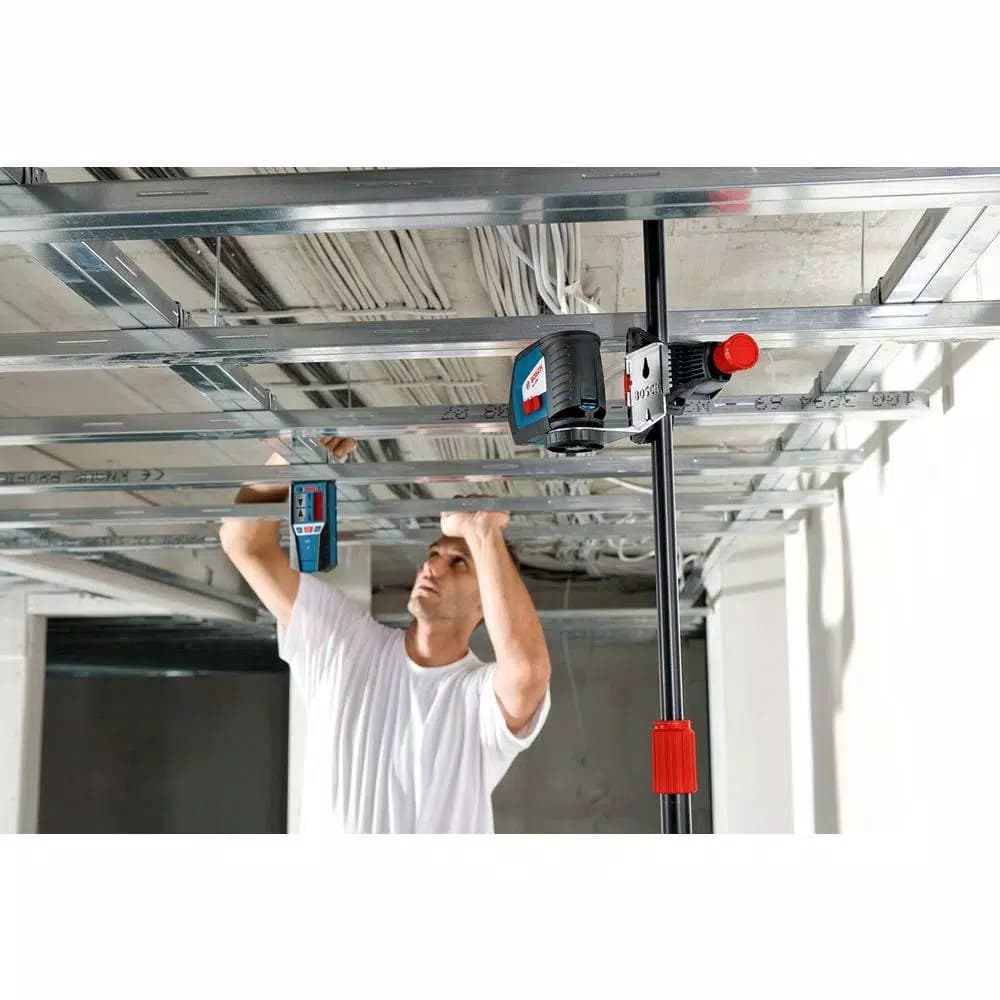 Bosch Line Laser Level Receiver with Mounting Bracket, Compatible with Bosch GLL Series