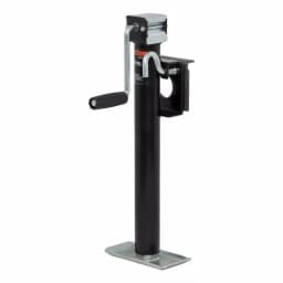 CURT Bracket-Mount Swivel Trailer Jack with Side Handle, 2,000 lbs. Capacity, 15 in. Travel thumbnail 1