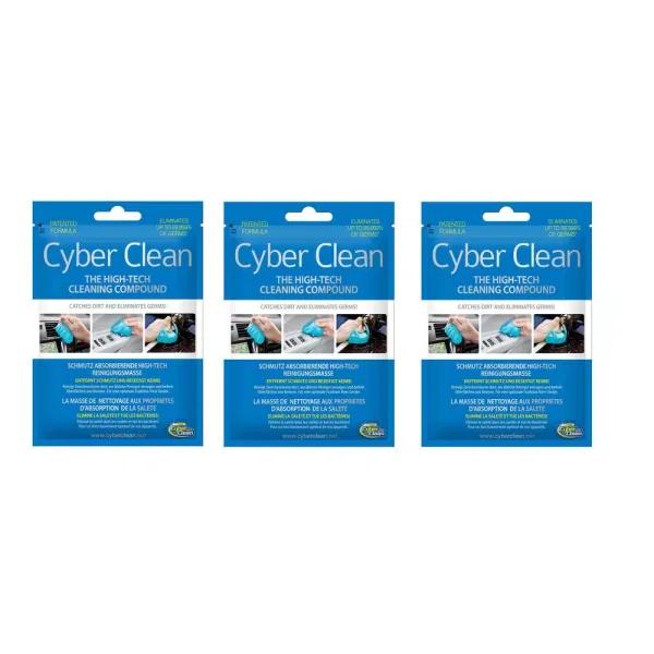 Cyber Clean Car Interior Detailer - Patented Germ-Eliminating Cleaning Compound (3-Pack, 2.82 oz. Each)