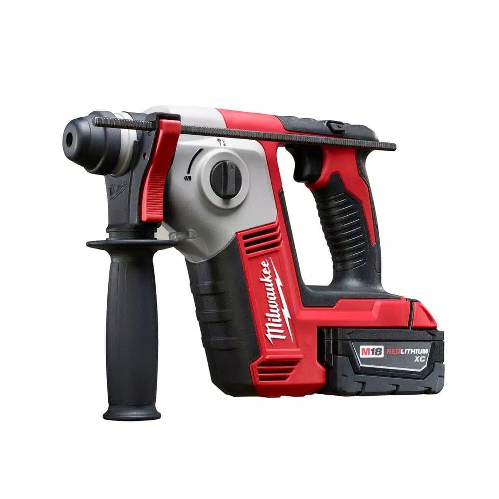 Milwaukee M18 18V Cordless 5/8 in. SDS-Plus Rotary Hammer Kit with (2) 3.0Ah Batteries, Charger, and Hard Case
