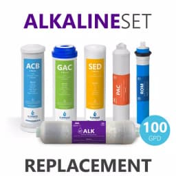 Express Water 6-Month Alkaline Reverse Osmosis Replacement Filter Set - 6 Filters with 100 GPD RO Membrane thumbnail 1