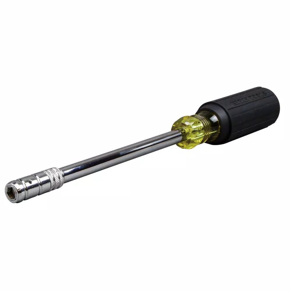 Klein Tools 6 in. 2-in-1 Hex Head Slide Driver Nut Driver (1/4 in. and 5/16 in.)