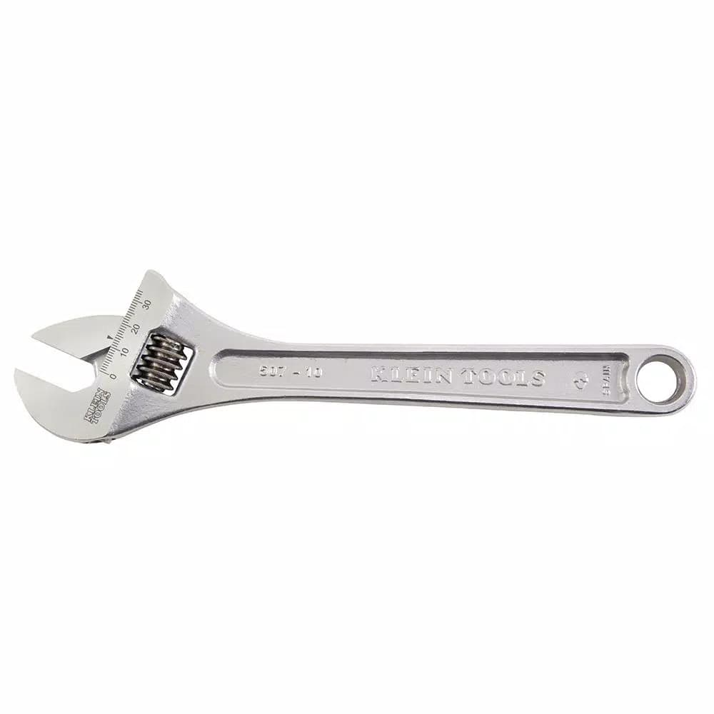 Klein Tools 10 in. Extra Capacity Adjustable Wrench, 1-5/16 in. Jaw Capacity
