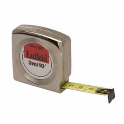 Lufkin 10 ft. x 1/2 in. Power Tape Measure with Chrome-Finished Case thumbnail 1