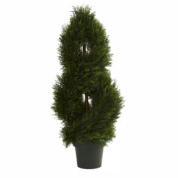 Nearly Natural UV Resistant Double Pond Cypress Spiral Artificial Topiary Tree, 36 in. thumbnail 1