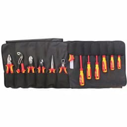 KNIPEX 13-Piece 1000V Insulated Electrician's Tool Set with Tool Roll thumbnail 1