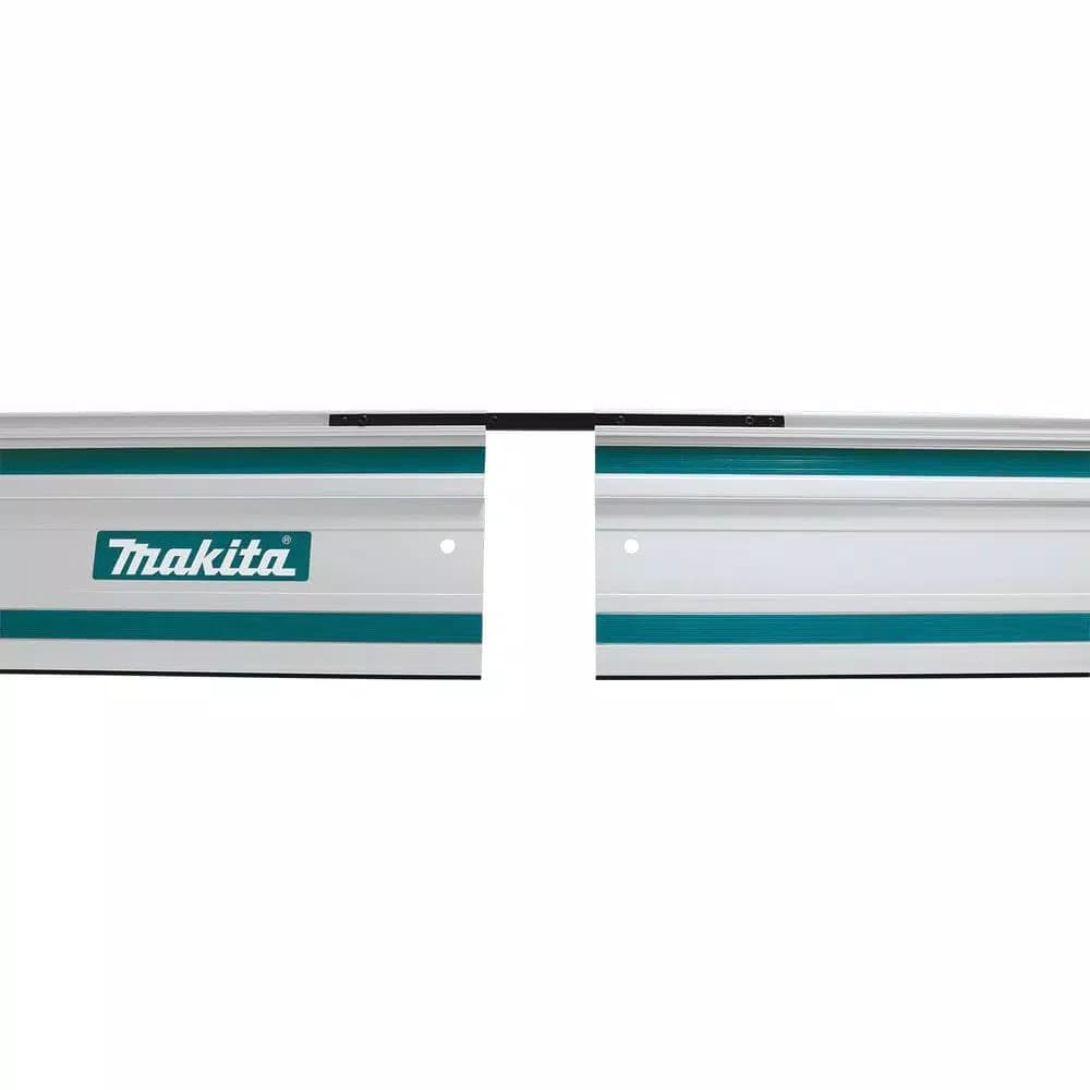 Makita 12 Amp 6-1/2 in. Plunge Circular Saw with 55 in. Guide Rail and Connector Kit Bundle