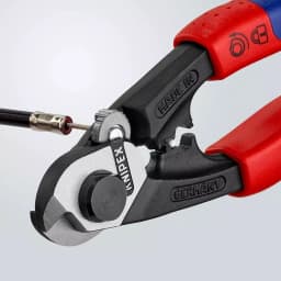 KNIPEX 7.5 in. Wire Rope Cutters with Comfort Grip Handles thumbnail 4