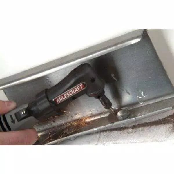 Milescraft Roto 90 Degree Right Angle Rotary Tool Attachment with Universal Adapters