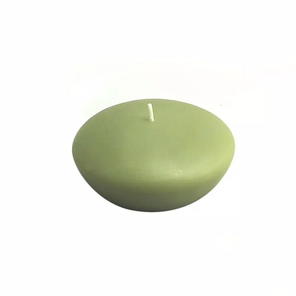 Zest Candle 3 in. Sage Green Floating Candles, Box of 12