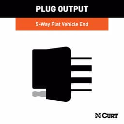 CURT 5-Way Flat Replacement OE Socket, Plugs into USCAR Vehicle Socket thumbnail 8