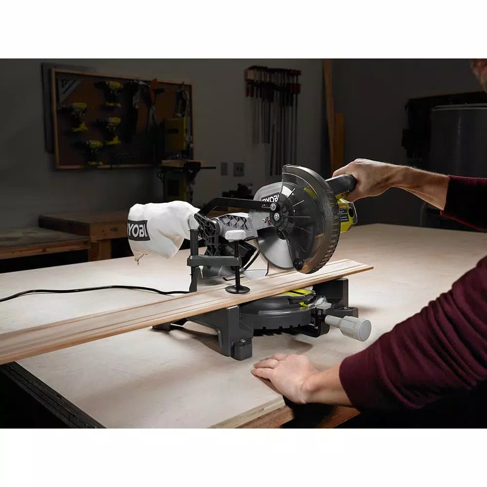 RYOBI 7-1/4 in. Corded Compound Miter Saw, 9 Amp, 5,100 RPM