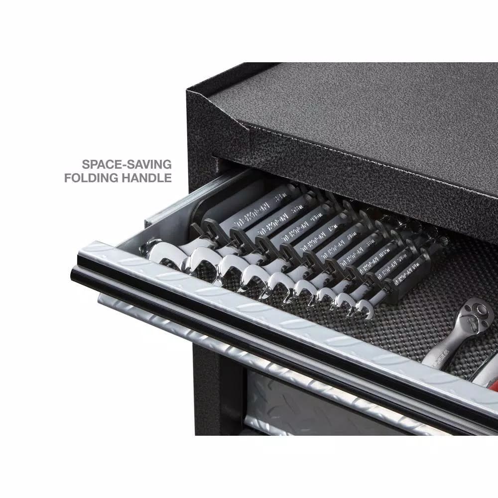 TEKTON 5 in. 9-Tool Store-and-Go Wrench Rack Keeper, Black