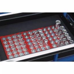Triton Products MagClip 1/2 in. Drive Socket Caddy with 28 Interchangeable Pegs, Red thumbnail 2