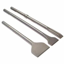 Thinset Removal Bit SDS Max Chisel Set, 3-Piece Tile and Scaling Chisel Set for Rotary or Demo Hammers thumbnail 3