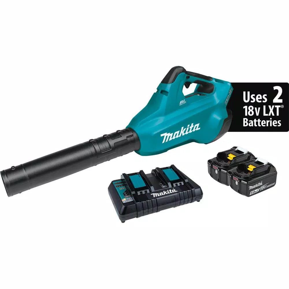 Makita 36V (18V x2) LXT Brushless Cordless Blower Kit with (2) 5.0Ah Batteries and Charger