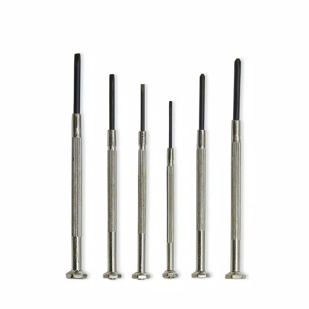 Stark 6-Piece Precision Small Parts Screwdriver Set for Watch, Jewelry, Eyeglasses, and Electronics Repair