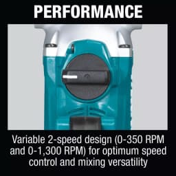 Makita 18V LXT Brushless 1/2 in. Cordless Mixer Kit with 5.0 Ah Battery and Charger thumbnail 14