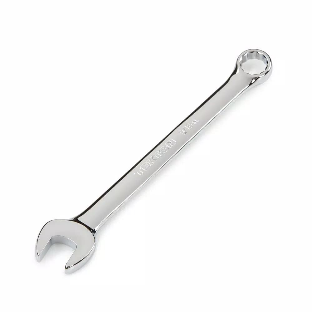 TEKTON 9/16 in. Combination Wrench, 12-Point Box End, Chrome Vanadium Steel