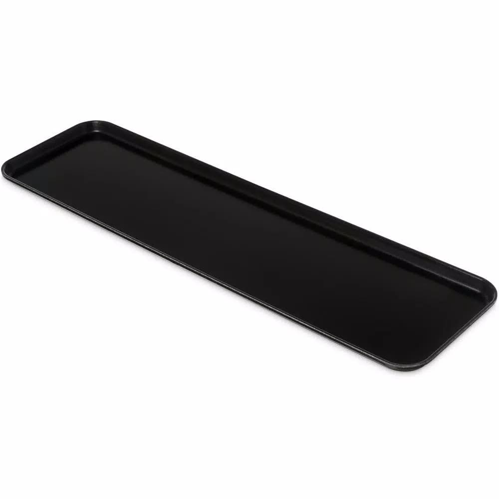 Carlisle Ebony Fiberglass Market Trays, 8.5 x 30 x 8.5 in., 12-Pack