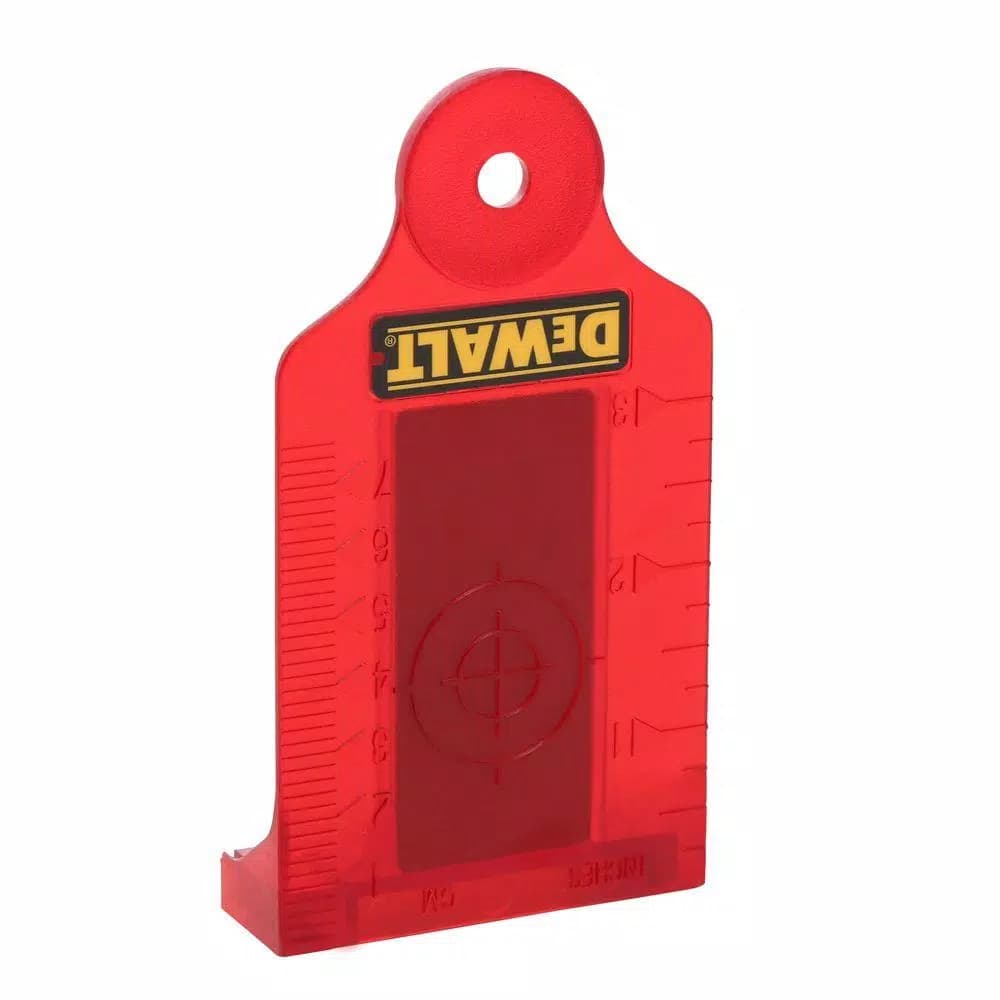 DEWALT Red Self-Leveling Rotary Laser Level Kit with Detector, Clamp, Wall Mount, and Bag
