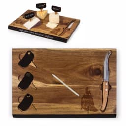 TOSCANA Cinderella Delio 15 in. Acacia Wood Cheese Board and Tools Set thumbnail 3