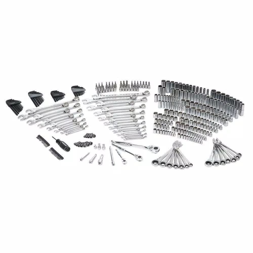 Husky 349-Piece Mechanics Tool Set with 1/4 in, 3/8 in, and 1/2 in. Drive Ratchets and Sockets