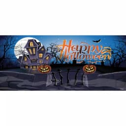 My Door Decor 7 ft. x 16 ft. Haunted Mansion Halloween Garage Door Banner Mural thumbnail 1