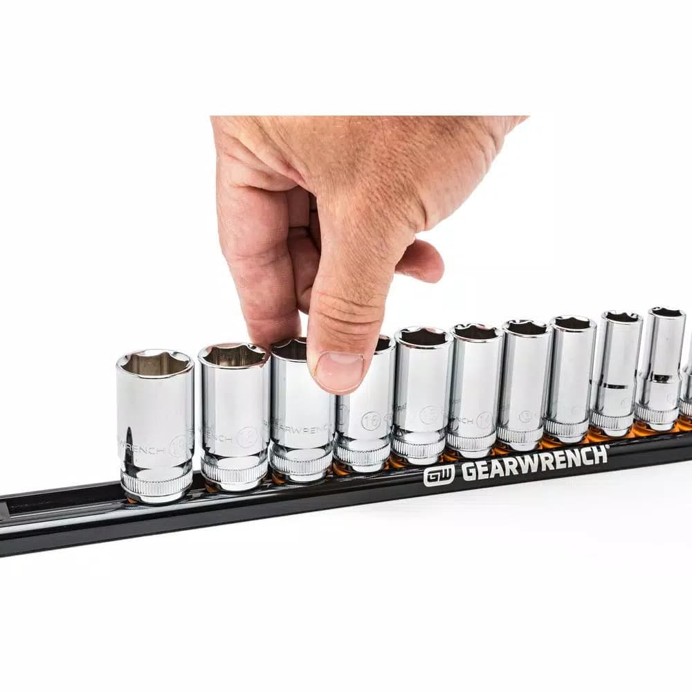 GEARWRENCH 3/8 in. Magnetic Socket Rack with 14 Rotating Studs