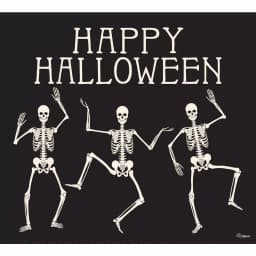 My Door Decor 7 ft. x 8 ft. Happy Halloween Skeletons Garage Door Banner Mural thumbnail 1