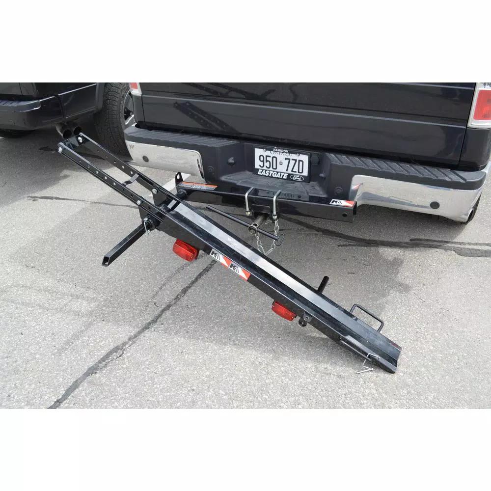 Detail K2 400 lb. Capacity Hitch Mounted Motorcycle Carrier with Adjustable Front Wheel Channel