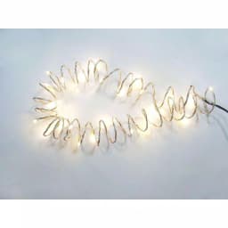 Starlite Creations 12 ft. Pre-Lit LED White Single Braided Garland, Battery Operated (Bundle of 2) thumbnail 3