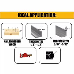 DEWALT 6 in. 6 TPI Bi-Metal Taper Back Reciprocating Saw Blade, 5-Pack thumbnail 2