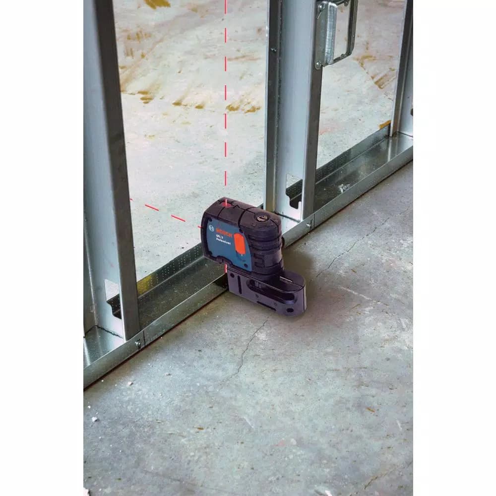 Bosch 100 ft. Self-Leveling 3-Point Laser Level with Mounting Strap and Belt Pouch