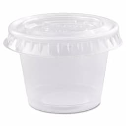 DART Conex 1 oz. Clear Polypropylene Portion Containers, 2500 Count Case thumbnail 2