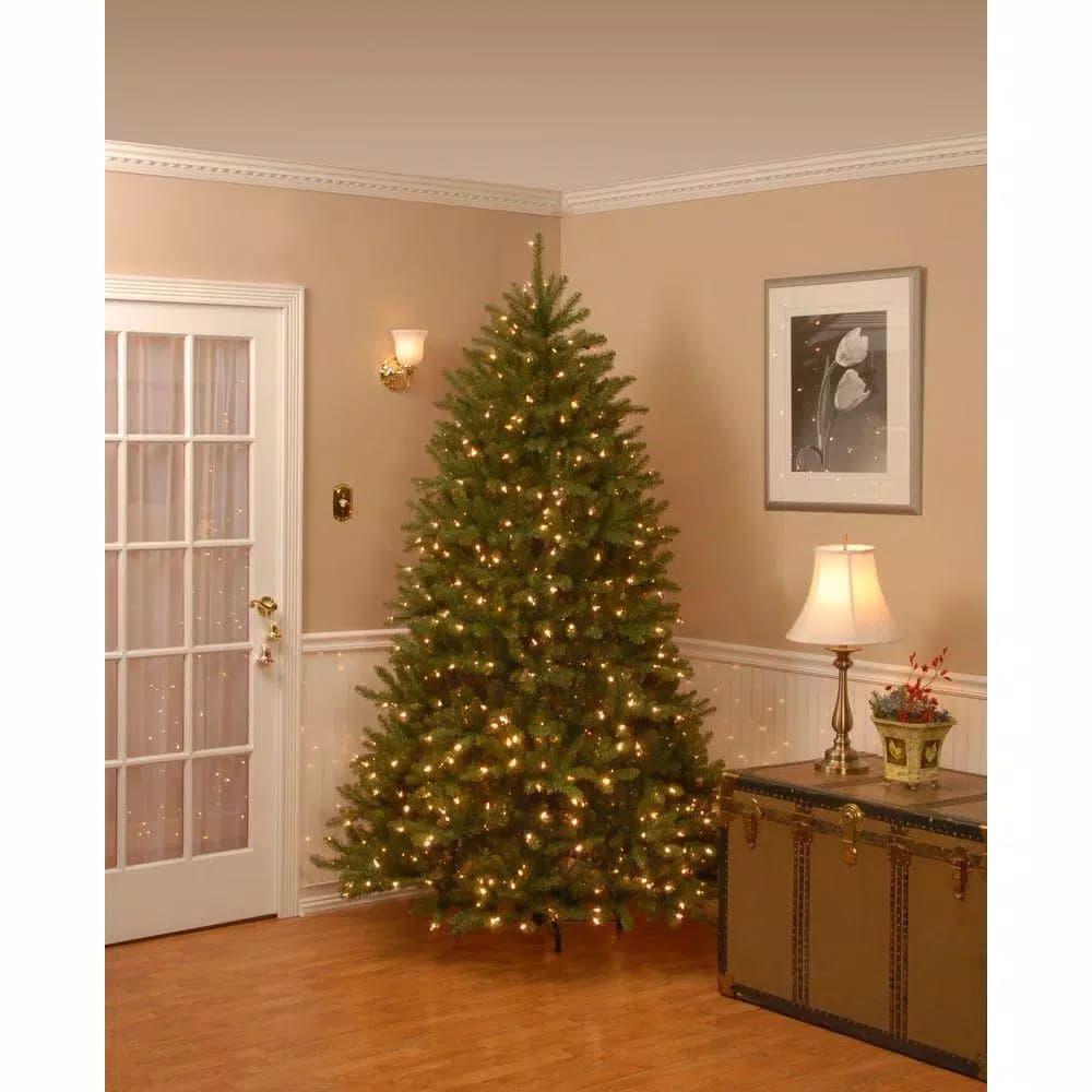 National Tree Company 9 ft. Dunhill Fir Artificial Christmas Tree with 900 Dual Color LED Lights