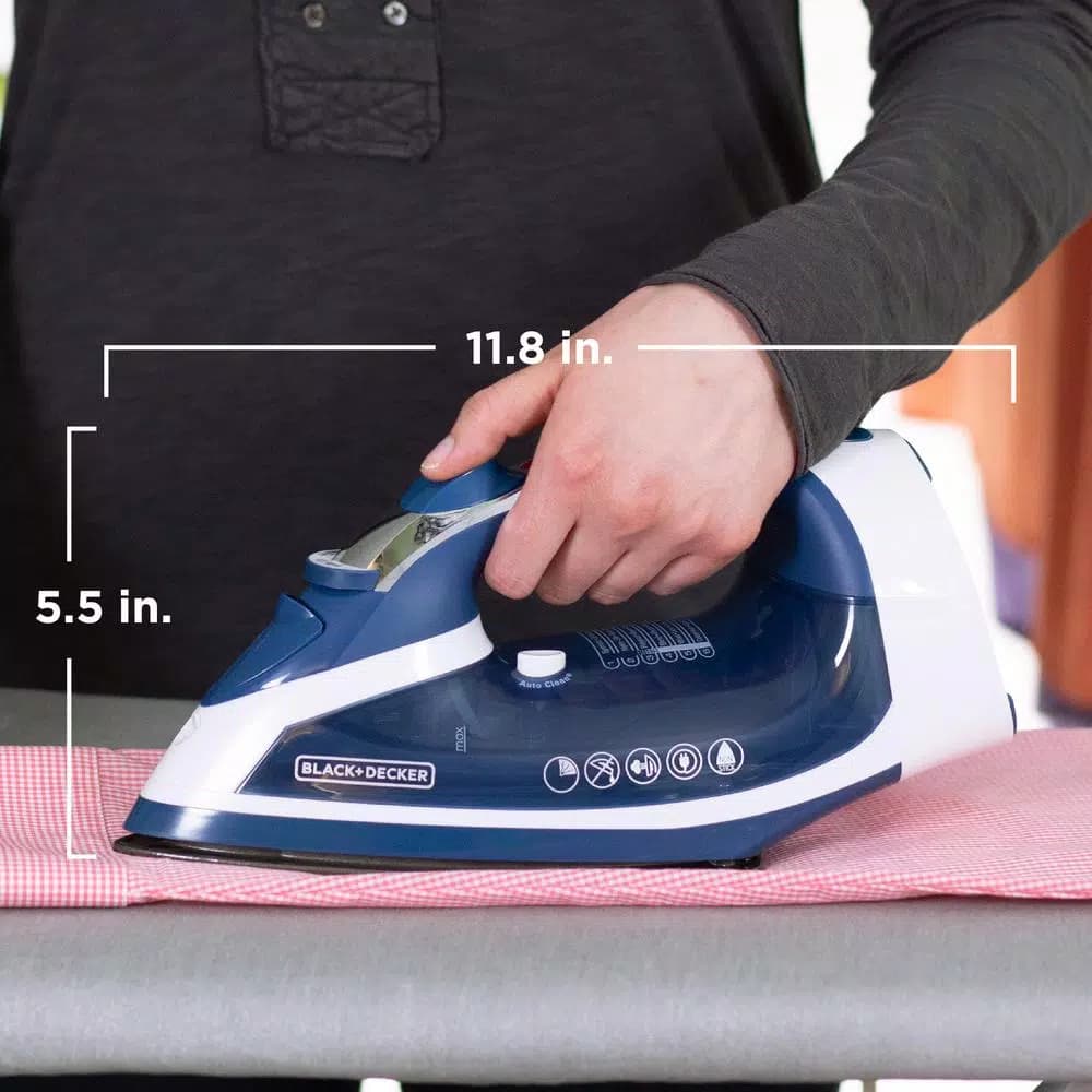 BLACK+DECKER Xpress Steam Iron with Smartstream Technology, 1200W, Navy