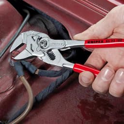Knipex 7-1/4 in. Heavy Duty Forged Steel Pliers Wrench with Nickel Plating thumbnail 8