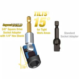 Makita Impact GOLD 1/2 in. 15 Degree Tilt Socket Adapter thumbnail 2