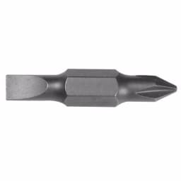 Klein Tools Replacement Bits, #1 Phillips and 3/16 Inch Slotted, 2-Piece Set thumbnail 1